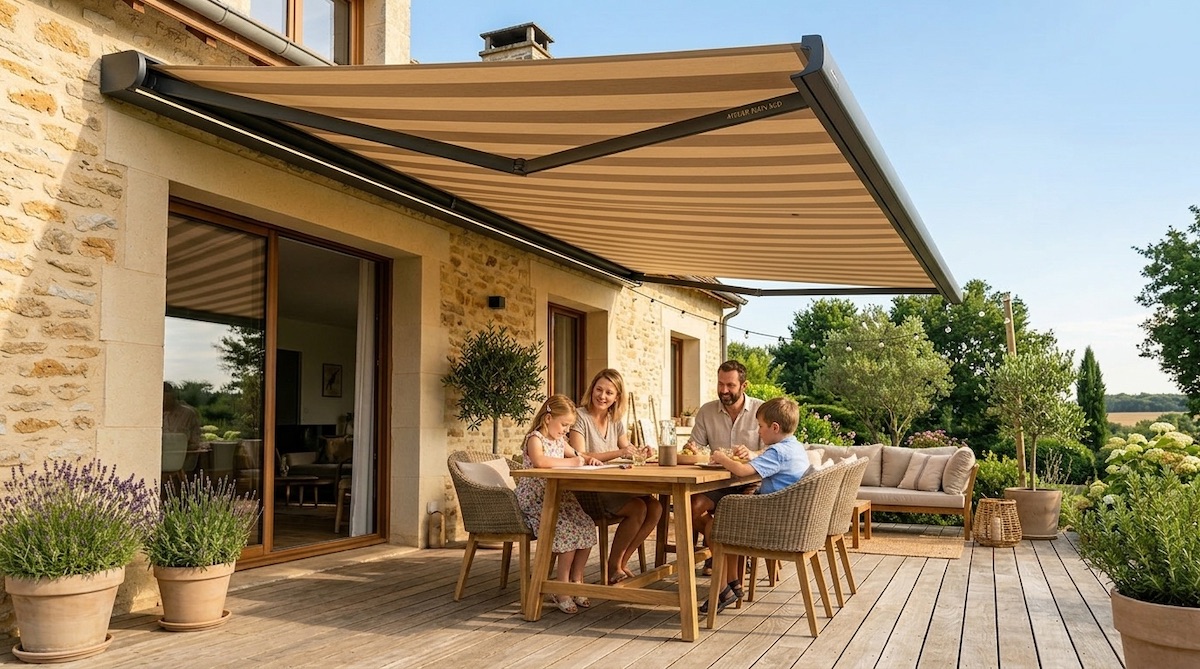 Store banne sur terrasse - Esprit Menuiserie