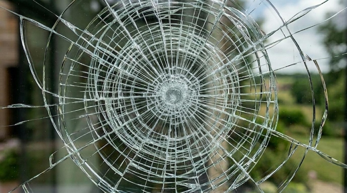 Vitrage pare-balles haute sécurité intégré dans une menuiserie